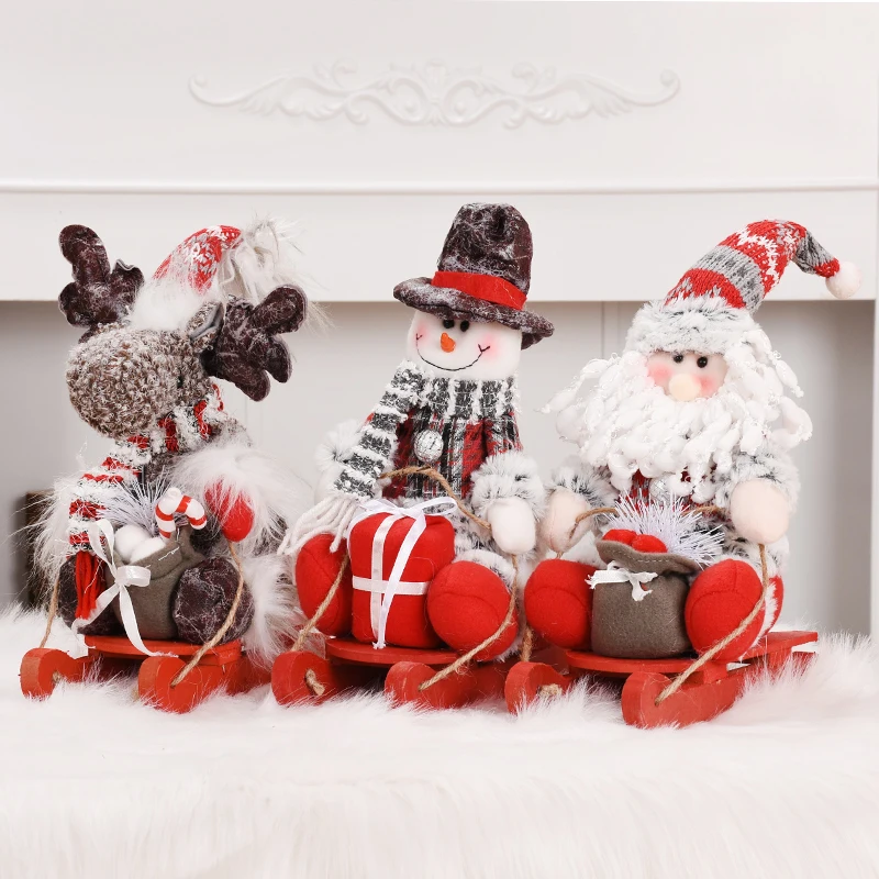 

2022 New Christmas Elf Doll Red Christmas Elk Reindeer Snowman Home Decoration Christmas Decoration Christmas Gifts Navidad