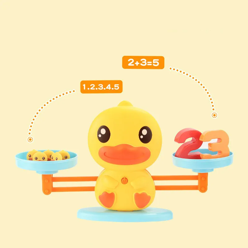Игра Math Match детские игрушки обезьяна желтая утка балансировка весы количество