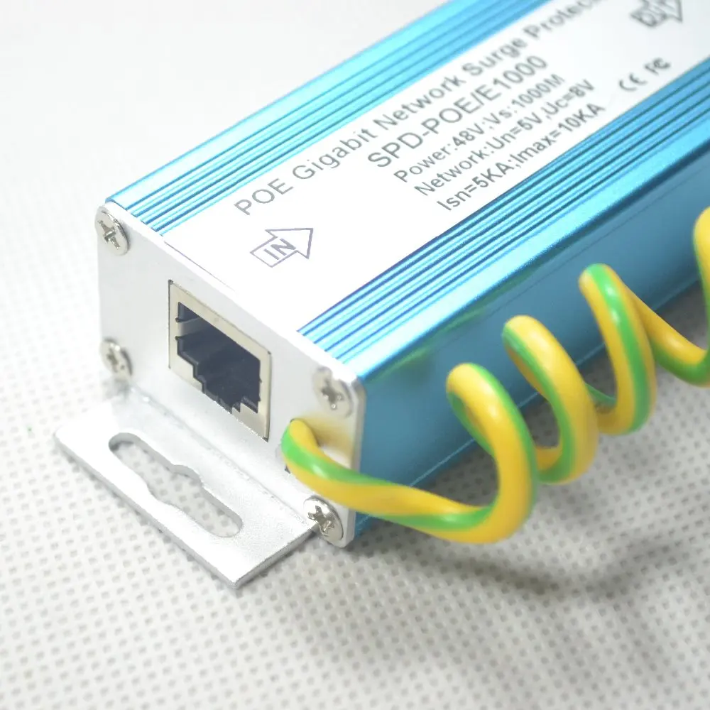 POE гигабитный стабилизатор напряжения сети RJ45 гром мощность surger защита Lightning компьютер PC кабель Arrester