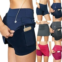 women 2 in 1 with pocket tennis skorts athletic sports running pencil golf skirts shorts s