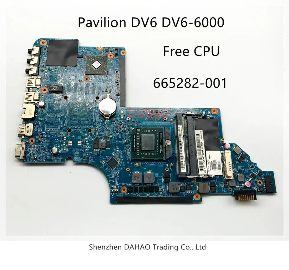 

665282-001 материнская плата для ноутбука HP Pavilion DV6 DV6-6000 гнездо FS1 DDR3 основная плата бесплатная Процессор протестированы