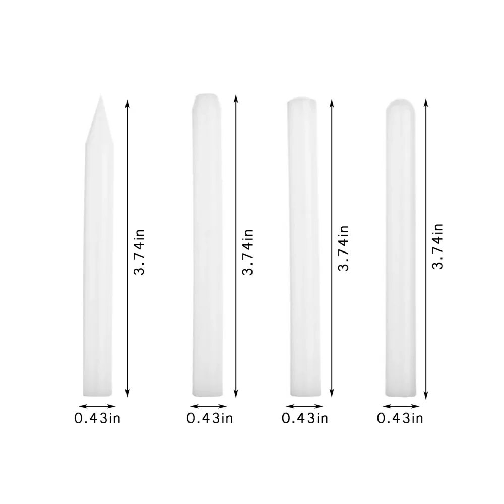 

4 Pcs Car Dent Repair Tool Auto White Nylon Pen Tap Down Pen Paintless Dent Removal Tools Tap Down Hammer Rubber Hand Tools