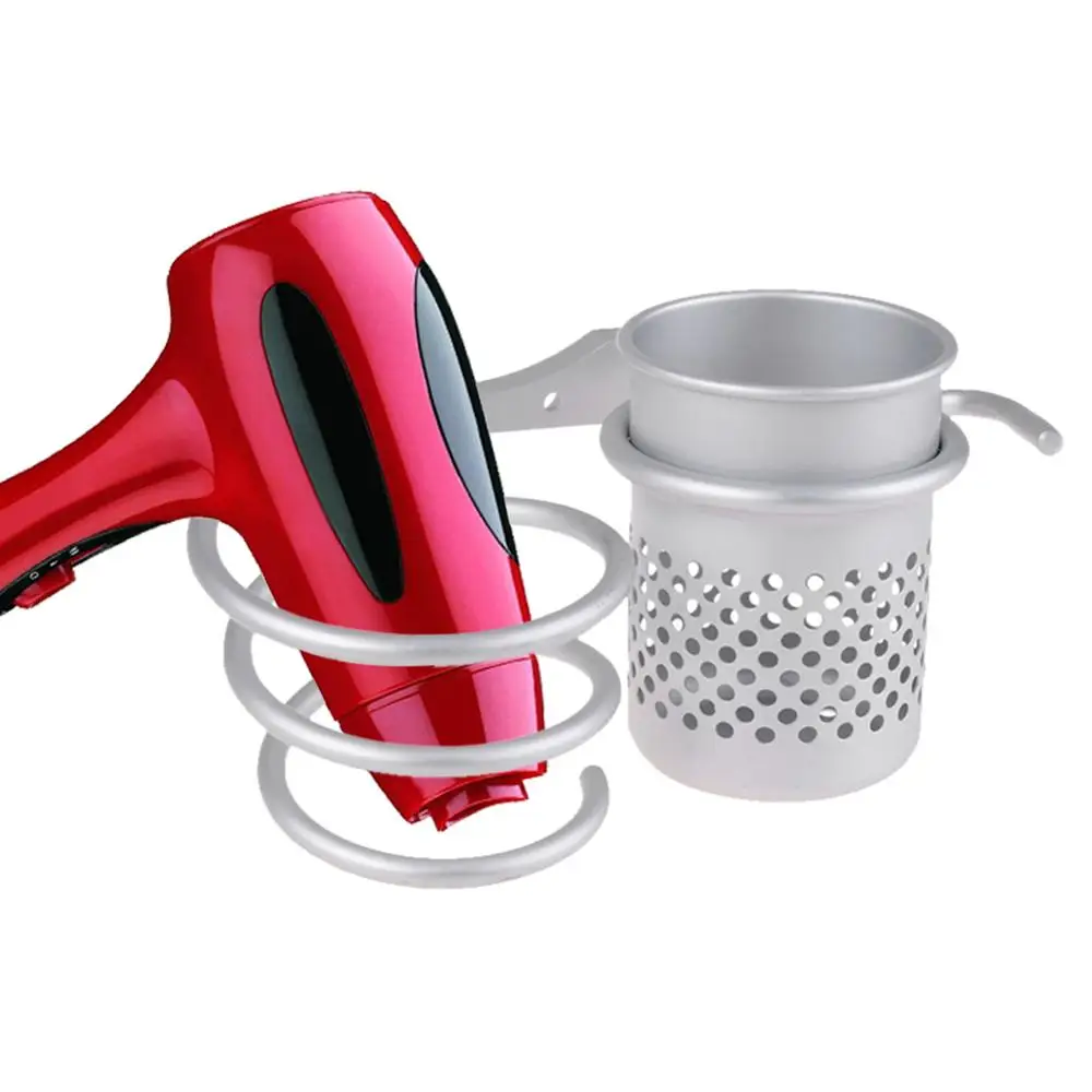 Алюминиевая настенная полка для ванной комнаты стойка фена хранения держатель