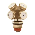 Низкое давление, противокапельная форсунка, перекрестное охлаждение, латунная Форсунка для распыления, противотуманный распылитель воды, капельный ороситель для теплицы с фильтром