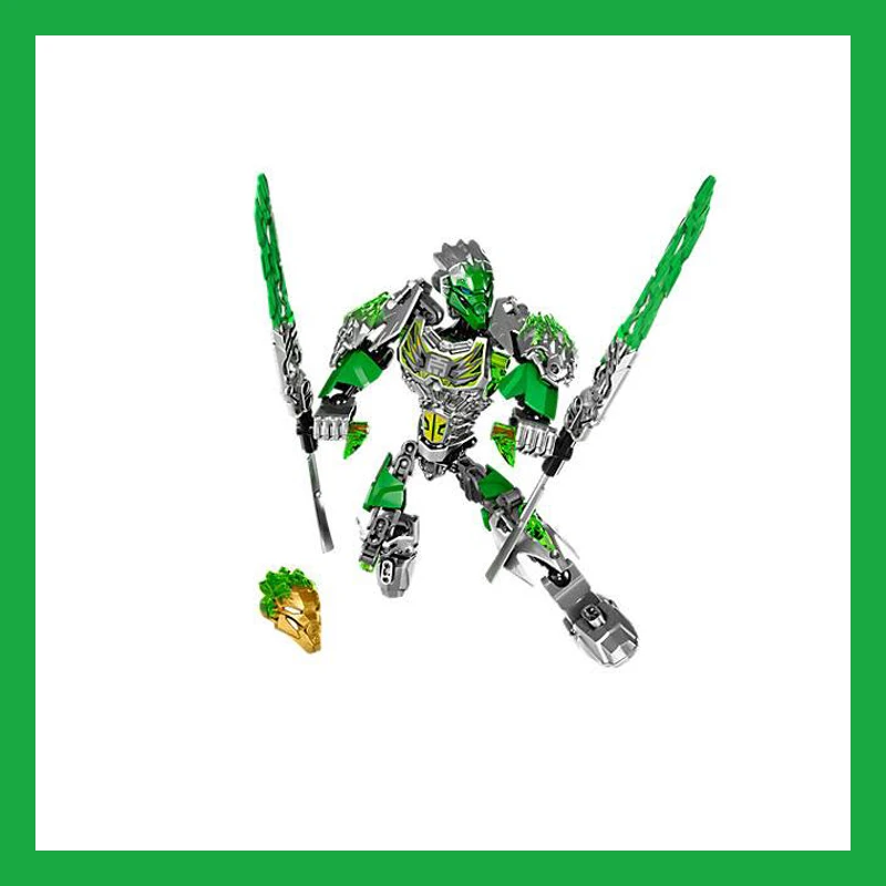 В наличии Новый XSZ 610 1 BionicleMask светильник Bionicle Lewa Jungle Keeper of The Grow Building Block