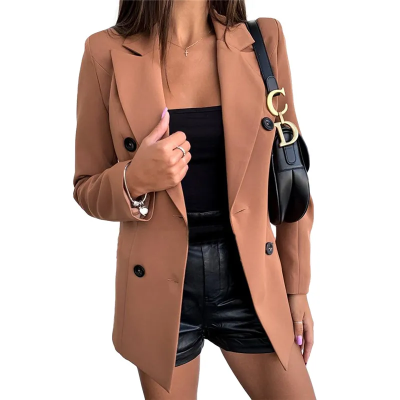 Женские Элегантные OL приталенные пальто куртки Уличная Куртка Блейзер Стиль