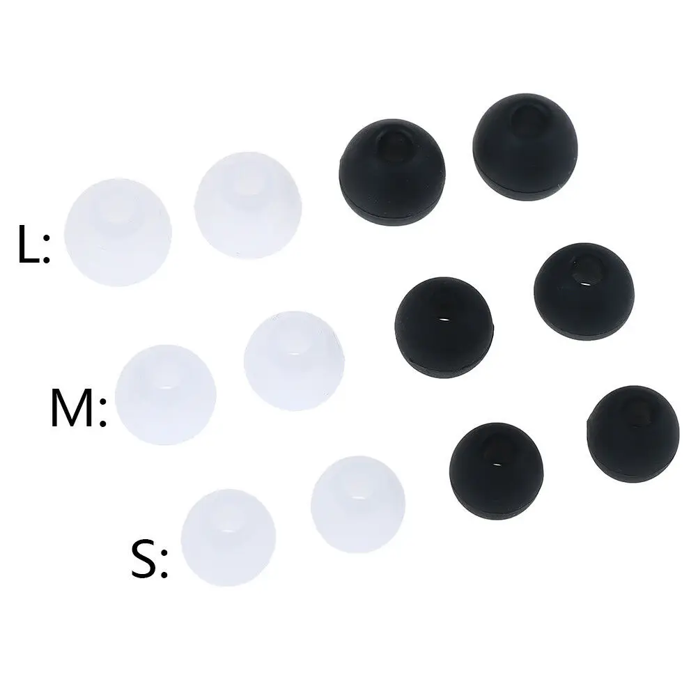 

6 Pairs/2*(S+M+L) Universal in-ear Earphone Headphoe Earbuds Silicone Rubber