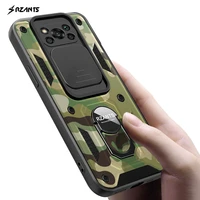 rzants for xiaomi poco x3 nfc poco x3 pro case jungle tank military camouflage shockproof ring holder cover