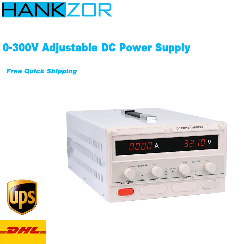 

Bench Source Digital Switching DC Power Supply 300V Adjustable 1A 2A 3A 5A Voltage Regulators Lab Repair Tool 115V/230V variable