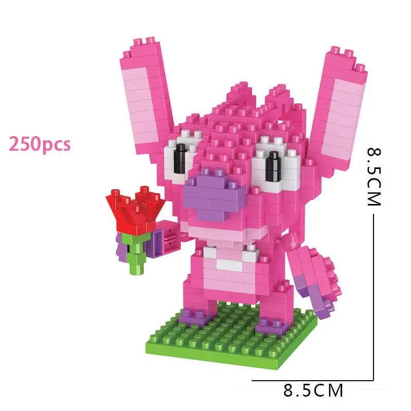 

Blocks De Construction Anime Figure Stitch Disney Sembo Block Figurine Interactive Toys Mini Blocks Construction Set for Girls