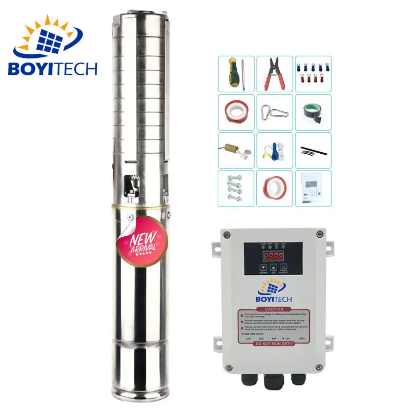 

3 4 6 Inch Dc 24v 48v 72v Submersible Agriculture Irrigation System Use Solar Pump Water