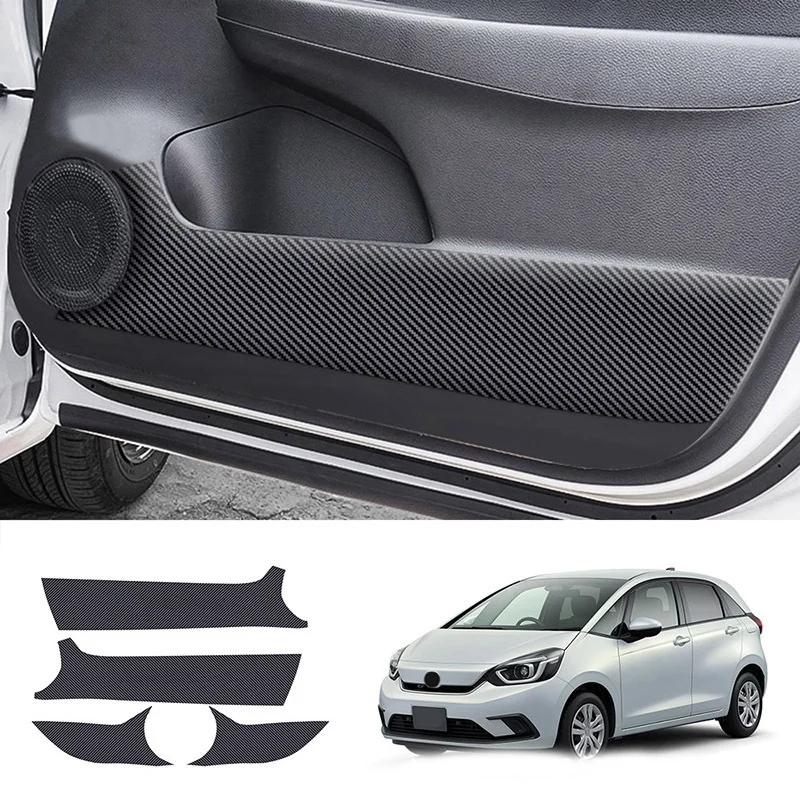 

4Pcs Car Door Anti-Kick Pads Car Door Anti-Scratch Pads Door Anti-Kick Protective Cover for Honda Fit 2020-2021