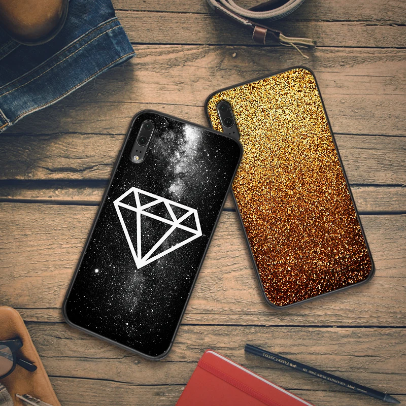 Для huawei P8 P9 Mini P10 P20 2019 P30 LITE P Smart Z 2018 Pro Чехол для телефона Корпус Bling blling Gold sand Diamond