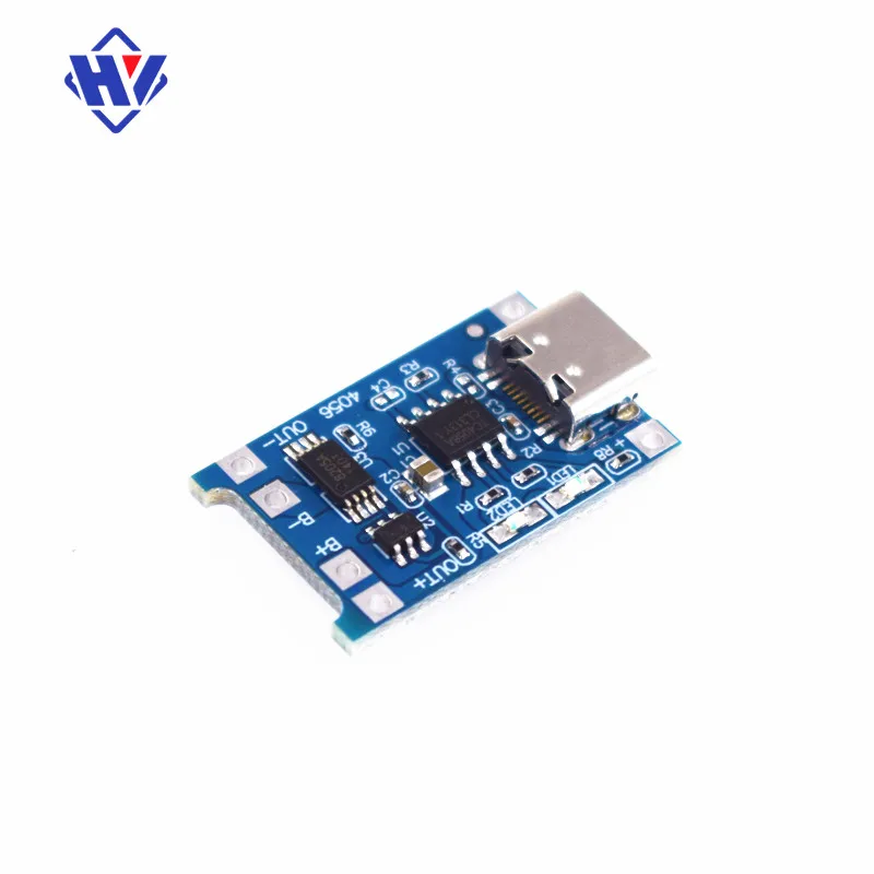 TP4056 5V 1A Type-c USB Interface 18650 Lithium Battery Charger Module Charging Board with Protection Dual Functions 5V1A Li-ion