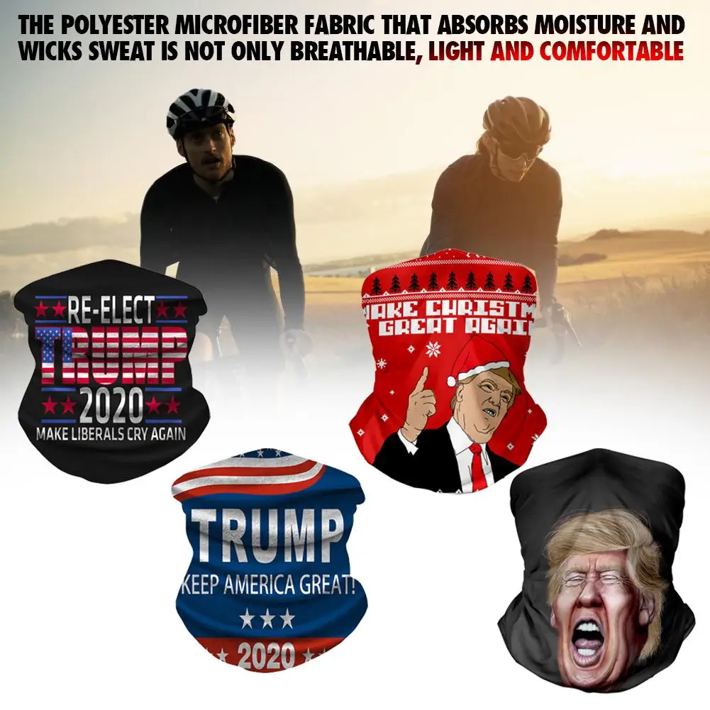 

2020 New Cycling Headscarf U.S. Election Trump Biden Multifunctional Headgear Outdoor Sports Seamless Wristband Magic Headscarf