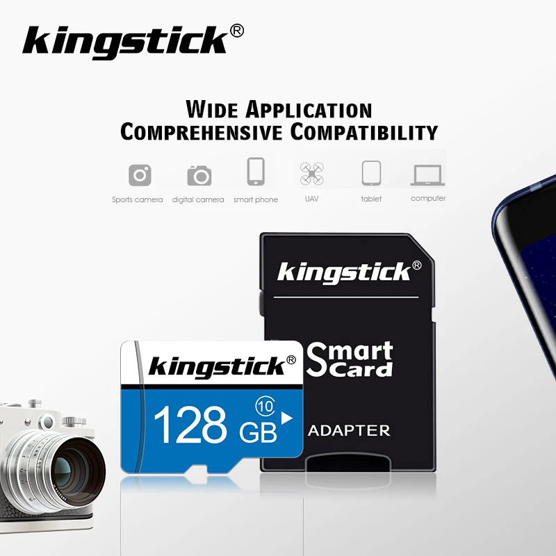 100% настоящая карта Micro SD TF 128 Гб 64 ГБ 32 класс 10 Флэш памяти подходит для
