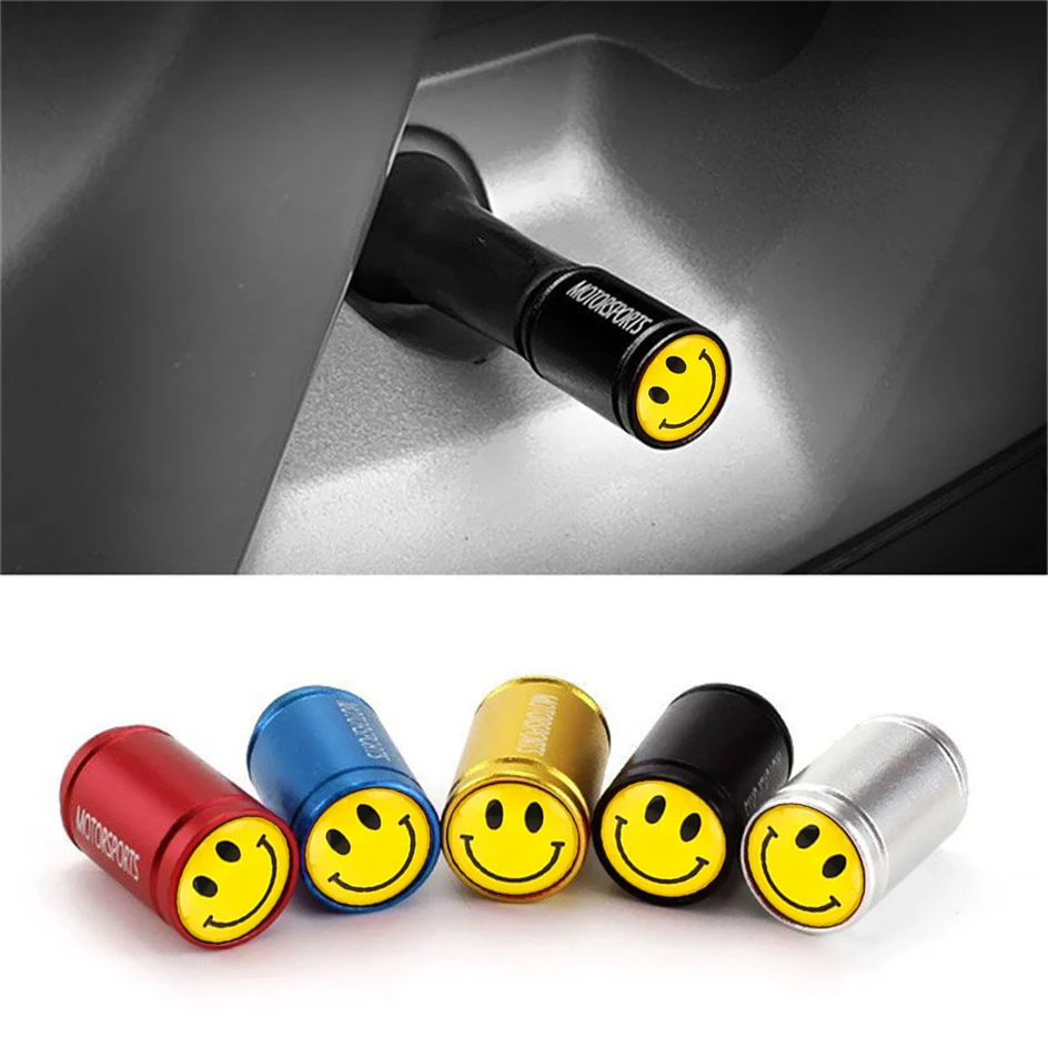 

Auto Accessorie Car Moto Bike Tyre Valve Stems Cap For Subaru Tribeca Impreza Legacy Outback Tire Air Dustproof Wheel Caps Smile