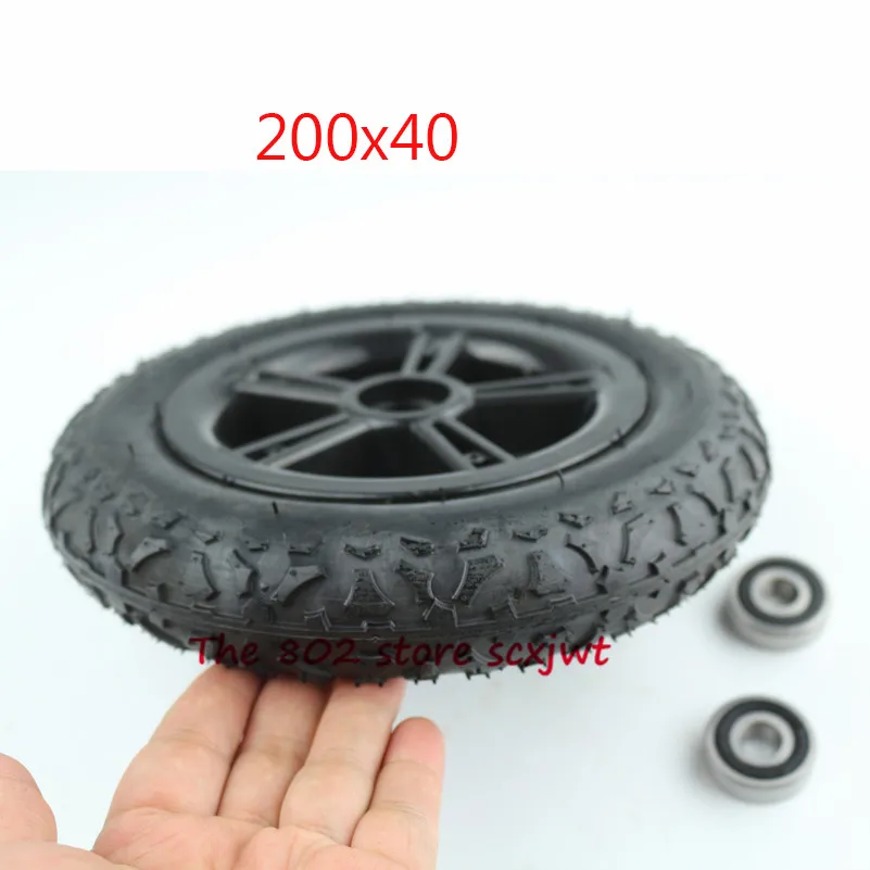 

Высококачественные колеса 200x40, 8 дюймов, резиновые шины, воздушное колесо 200*40, подходит для складного велосипеда, электрического скутера, мо...