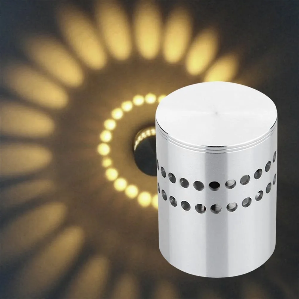 

Energy power saving low power consumption Spiral Hole Wall Lamp Surface Install LED Light Luminaire Light Home Decoration