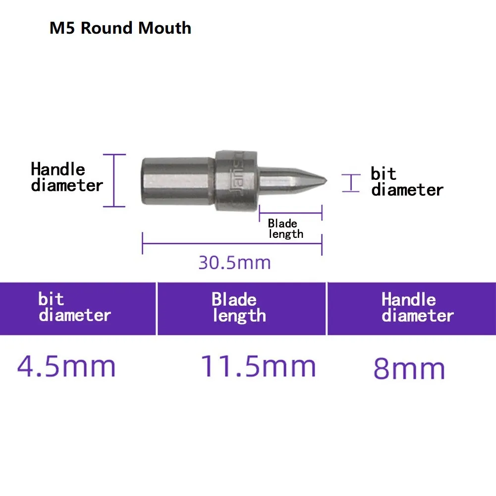 

Efficient Thermal Friction Drill Bit M3/M4/M5 Round Type Frictiondrill