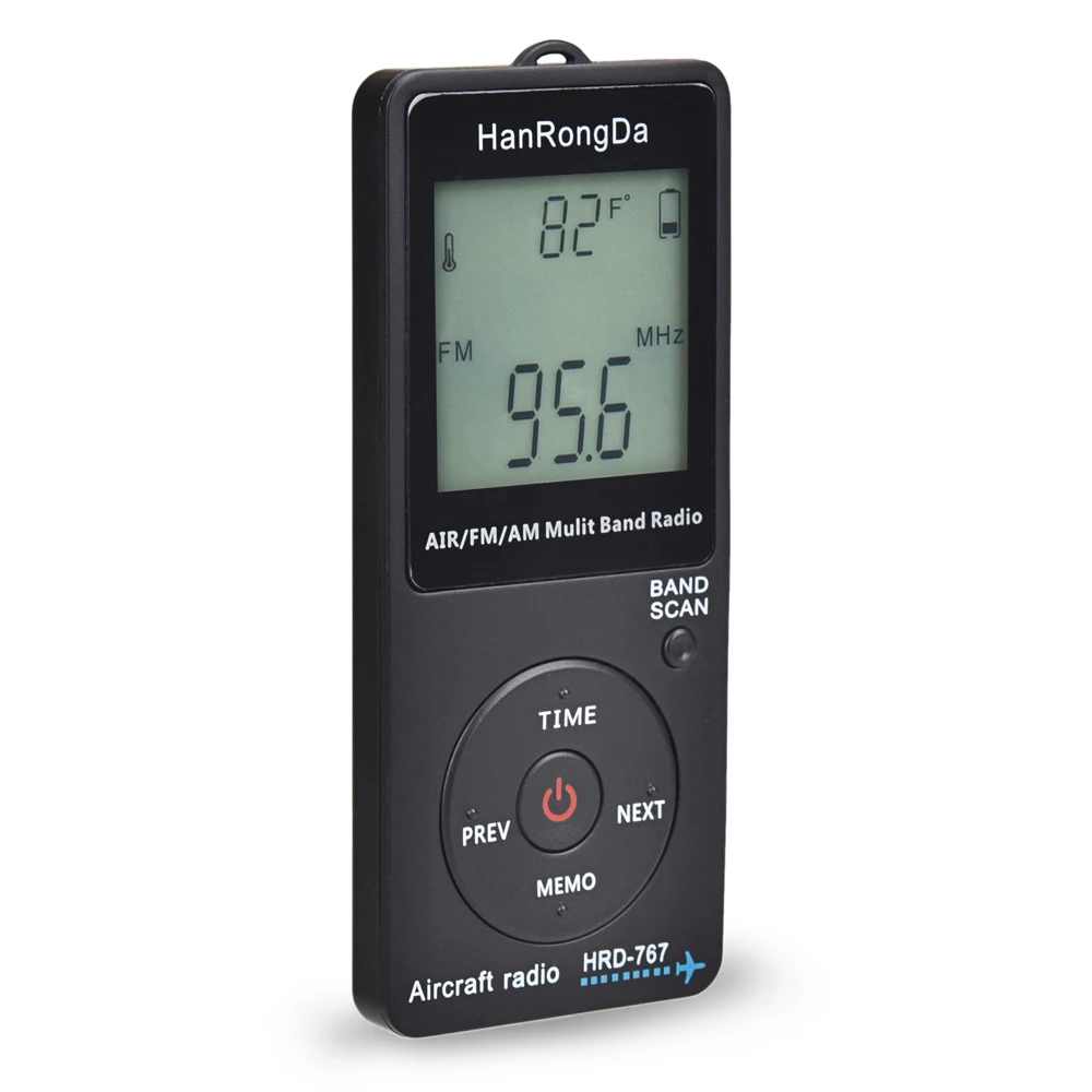 HanRongDa HRD-767 FM/AM/AIR многополосный радиоприемник для радиоаппаратов Blacklit lcd дисплей Кнопка блокировки с наушниками