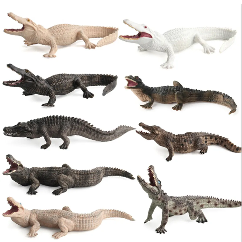

2021 Fashion Crocodile Simulation Animal Model Action Toy Figures Collection Gift Kids Party Game Play