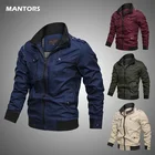 Куртка-бомбер мужская с воротником-стойкой, 2021 хлопок