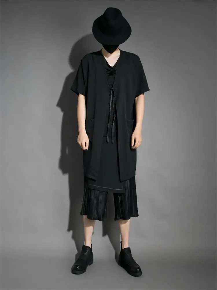 Мужской Свободный кардиган с длинным рукавом в стиле ночного клуба - купить по