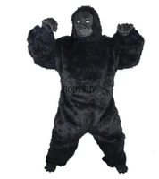 black gorilla mascot costume furry suits cosplay party game dress outfits clothing advertising promotion carnival fursuit