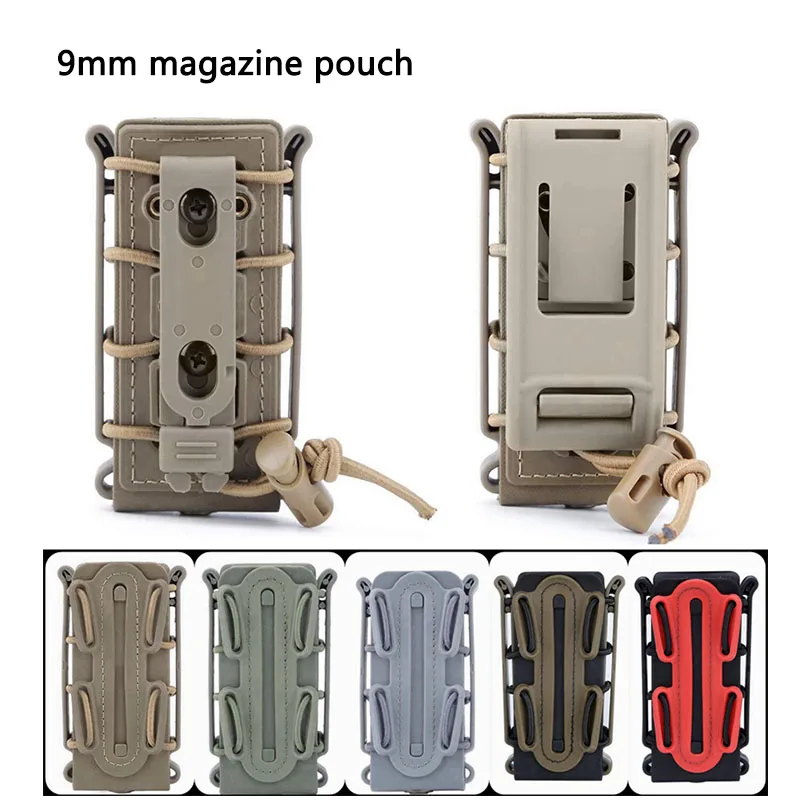 

Tactical Magazine Pouch Molle for Ar15 M4 5.56 7.62 9mm Scorpion Fast Mag Quick Release Mag TPR Holster Case Box Hunting Gear