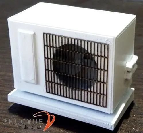 A Хо соотношение Diy архитектурный дизайн кондиционер модель наружная машина инструмент игрушка-домик показать песочный стол сцены все для макета - Цвет: A