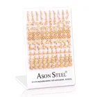 Набор серег-гвоздиков LUXUKISSKIDS из нержавеющей стали с различными узорами