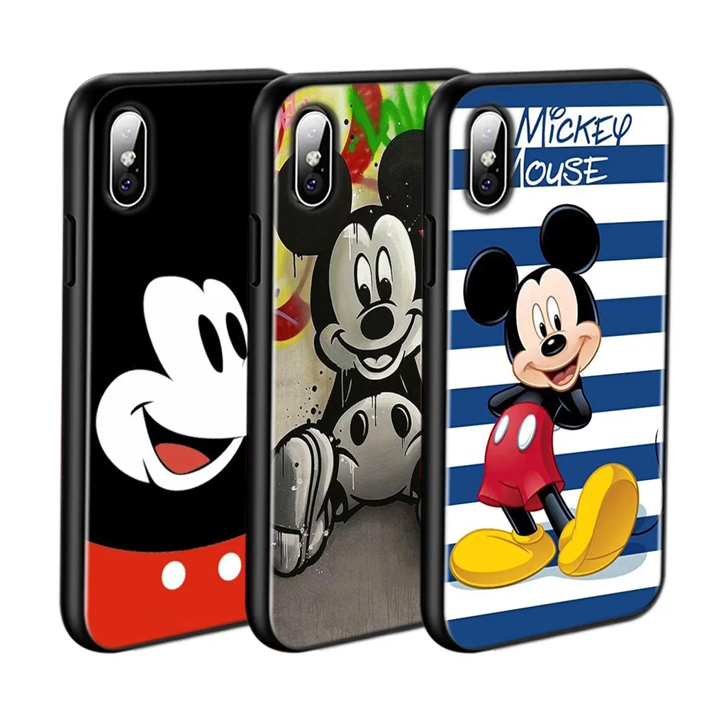 Mickey Mouse Silicone Cover For Apple IPhone 13 12 Mini 11 Pro XS MAX XR X 8 7 6 6S 5 Plus SE Phone Case | Мобильные телефоны и
