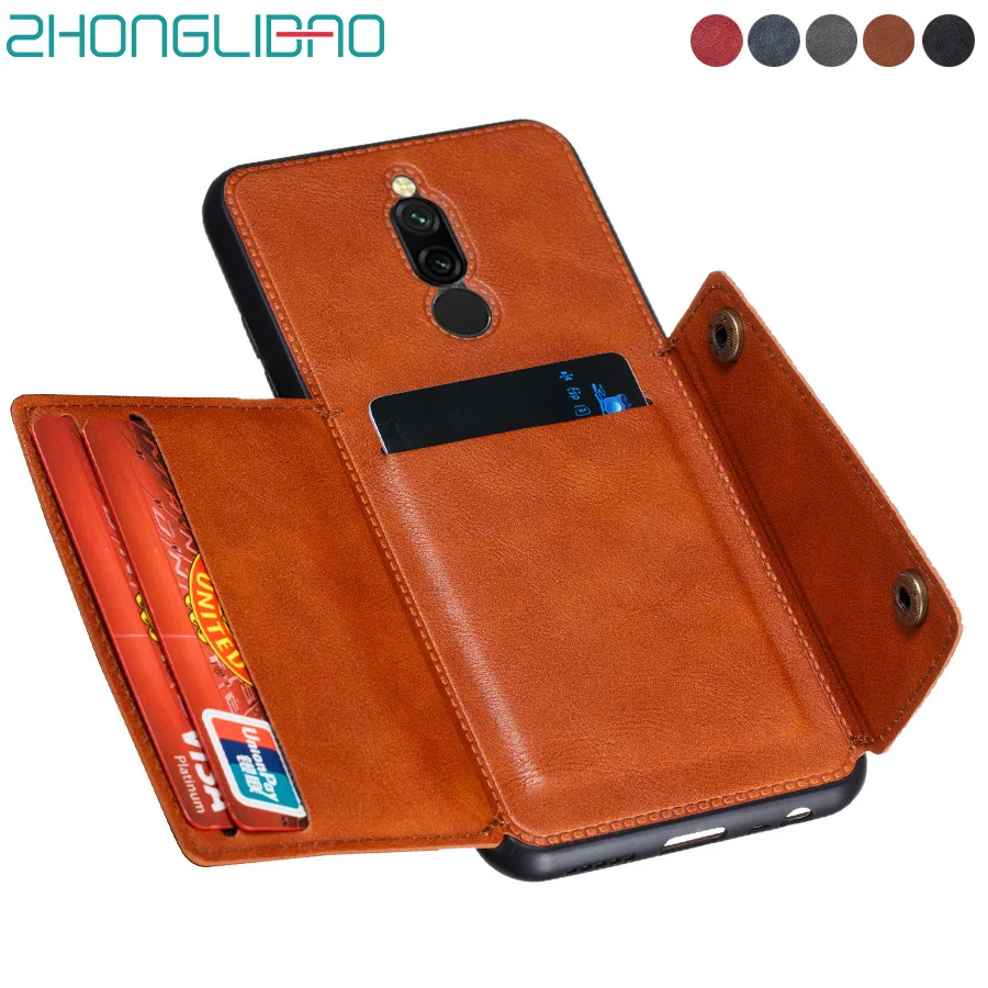 Чехол Кошелек для карт Xiaomi K30 K20 Mi 10T 9T POCO X3 NFC Etui Redmi 7a 8a Note 9 8 8t 7 Pro магнитный