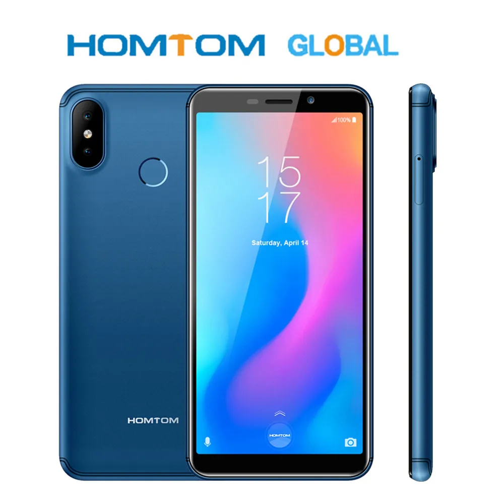 HOMTOM C2 4G смартфон 5," Android 8,1 четырехъядерный процессор MTK6739 2 Гб ОЗУ 16 Гб ПЗУ отпечаток пальца лица ID мобильный телефон