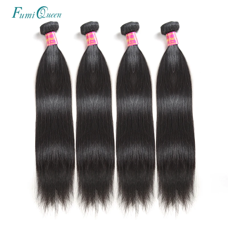 Али искусственные волосы Queen Hair 4 шт. бразильские Прямые вплетаемые волосы пряди натуральные черные цветные волосы Реми пряди человеческих волос для Инструменты для завивки волос