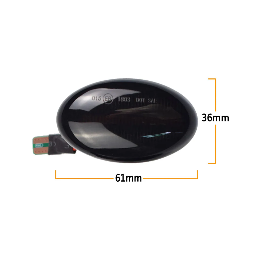 

2pcs LED Dynamic Turn Signal Light Fender Front Side Marker Lamps For Benz Smart W450 W452 A-Class W168 Vito W639 W447 W415