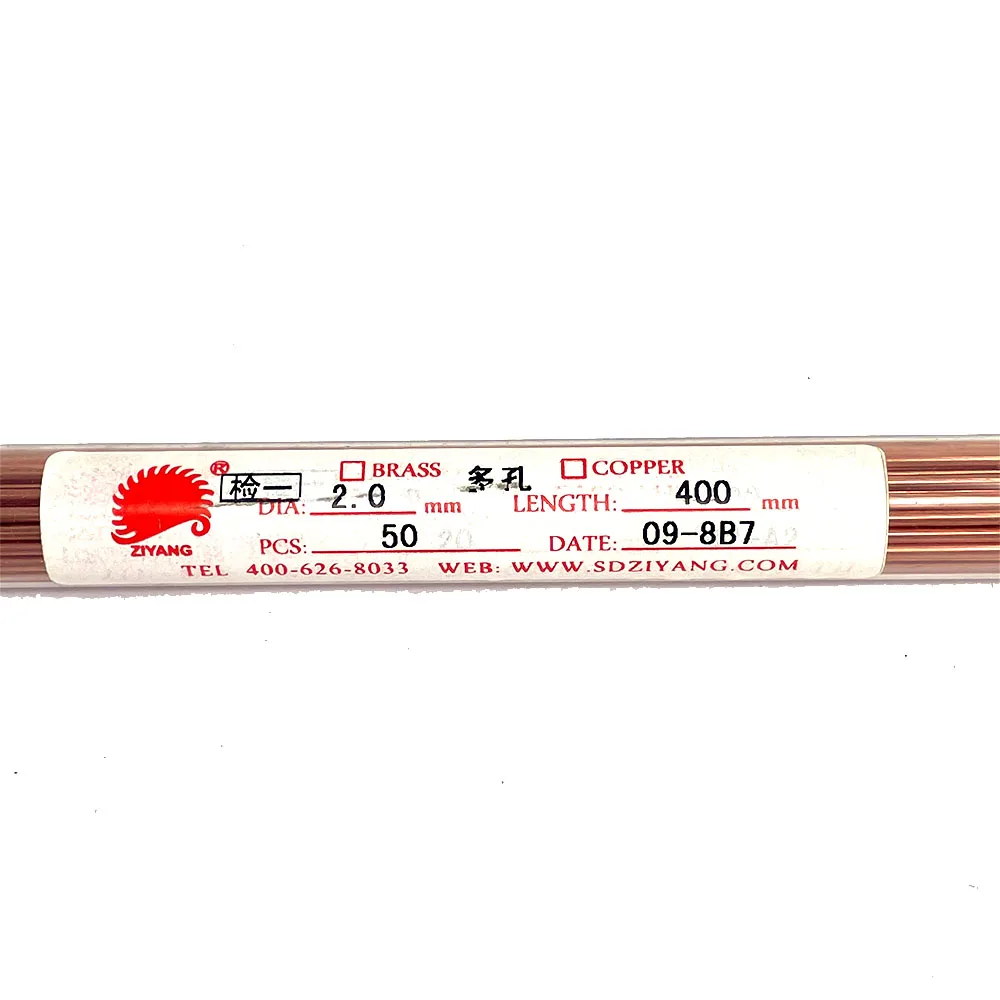EDM Drill Ziyang Copper Electrode Tubes Multihole 4holes 2.0*400mm for Drilling Hole Machine | Инструменты