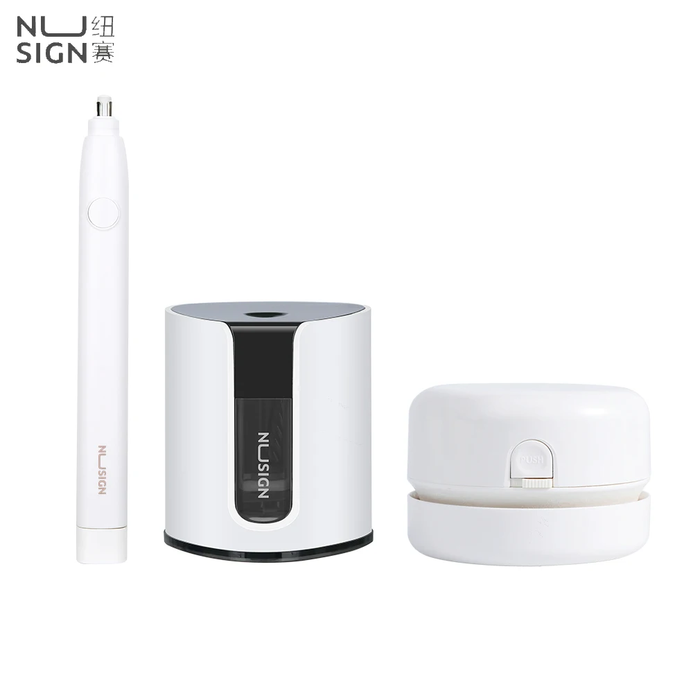 Электрическая точилка для карандашей Nusign мини-ластик 3 в 1 студент школа офис |