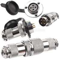 1set df25 gx25 aviation connectors circular flange female plug male socket m25 234567812 pin wire connector with cover