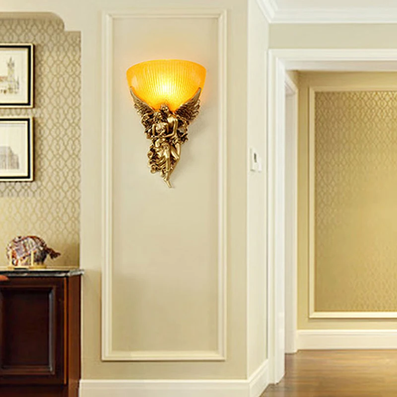 Ретро Ангел любителей настенный светильник светодиодный ing светильники Гостиная