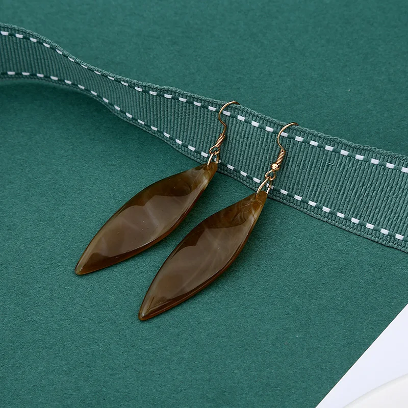 Женские Геометрические сережки подвески набор из акриловой смолы большие