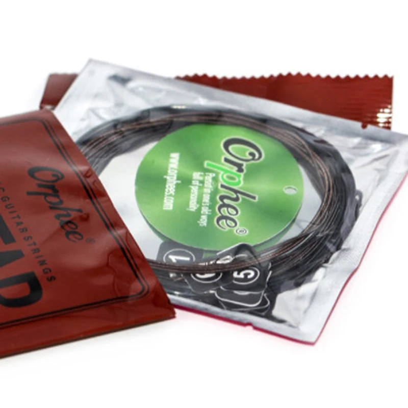 6 шт./лот золото/черный/серебристый классический гитарная струна NX35 C цвет медным