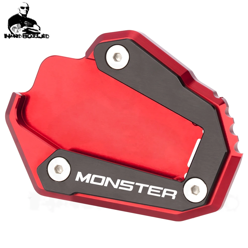 Новая подставка для мотоцикла MONSTER CNC с логотипом боковая удлинитель