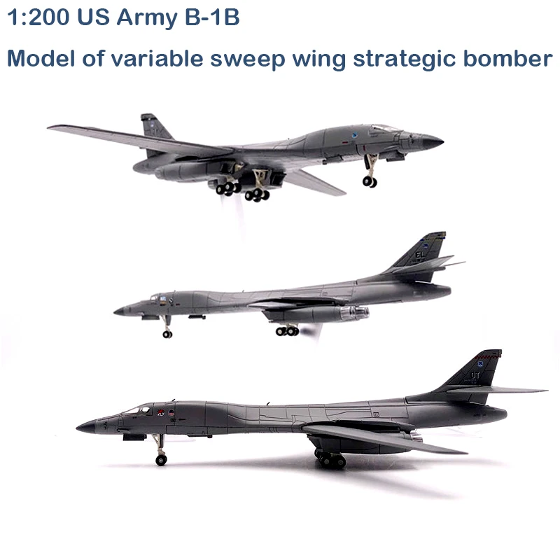 

Special Offer 1:200 US Army B-1B Model of variable sweep wing strategic bomber Collection model of alloy products