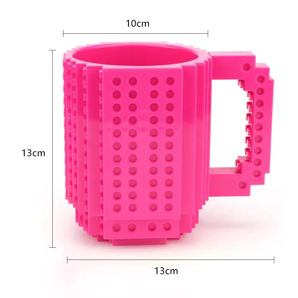 

350ml Creative Milk Mug DIY Build-On Brick Drinking Water Coffee Building Block Puzzle Mug Drinkware Drinkin Cup Gift Mug Design