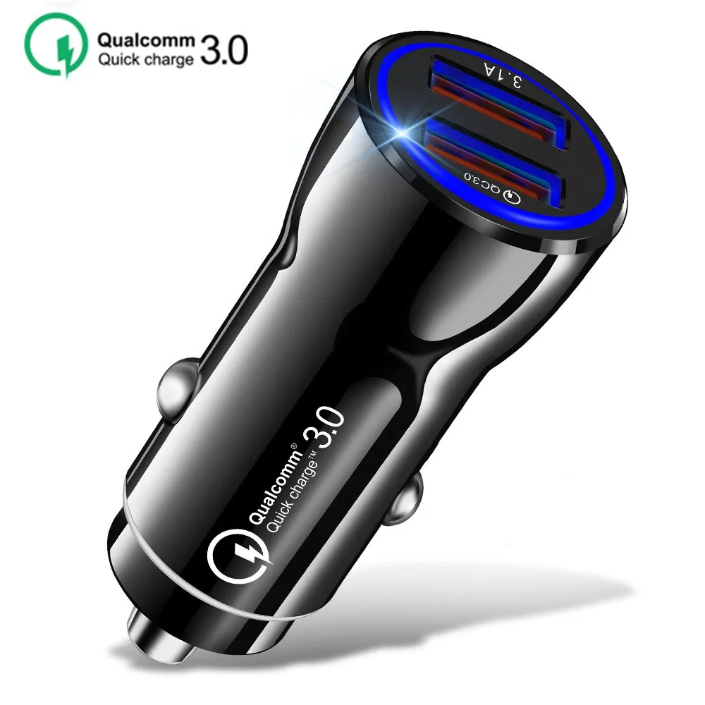 Быстрая зарядка 3 0 USB Автомобильное зарядное устройство имеет функцию быстрой