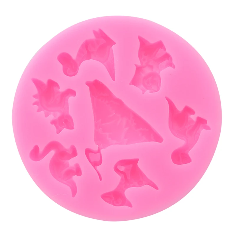 

1pcs 3D Dinosaur Dragon Shape Fondant Silicone Mold Jelly Chocolate Cake Decorating Tools cake Silicone Mold