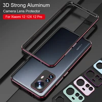 shockproof metal bumper phone case for xiaomi 12 12 pro 3d strong aluminum frame camera lens protective cover for xiaomi 12x