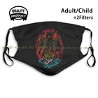 Лидер продаж, летние маски Rijeka с принтом Герб мира, распылители, разноцветные маски с изображением города Риека